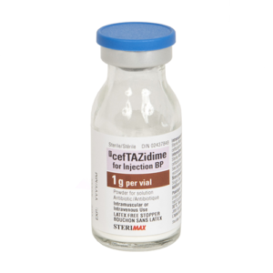 cefTAZidime for Injection BP 1 g | SteriMax Inc.